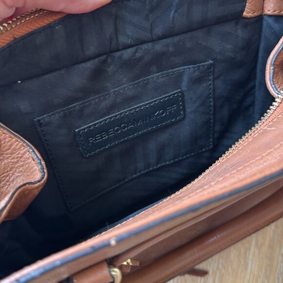 Rebecca Minkoff Brown Leather Mini Bag with Fringe Y2K - Picture 6 of 9